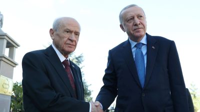 Cumhurbaşkanı Erdoğan ve Bahçeli’nin görüşmesi sona erdi