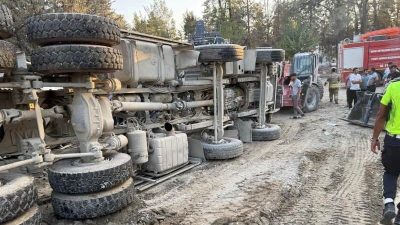 Hafriyat kamyonunun şoförünün acı mevti