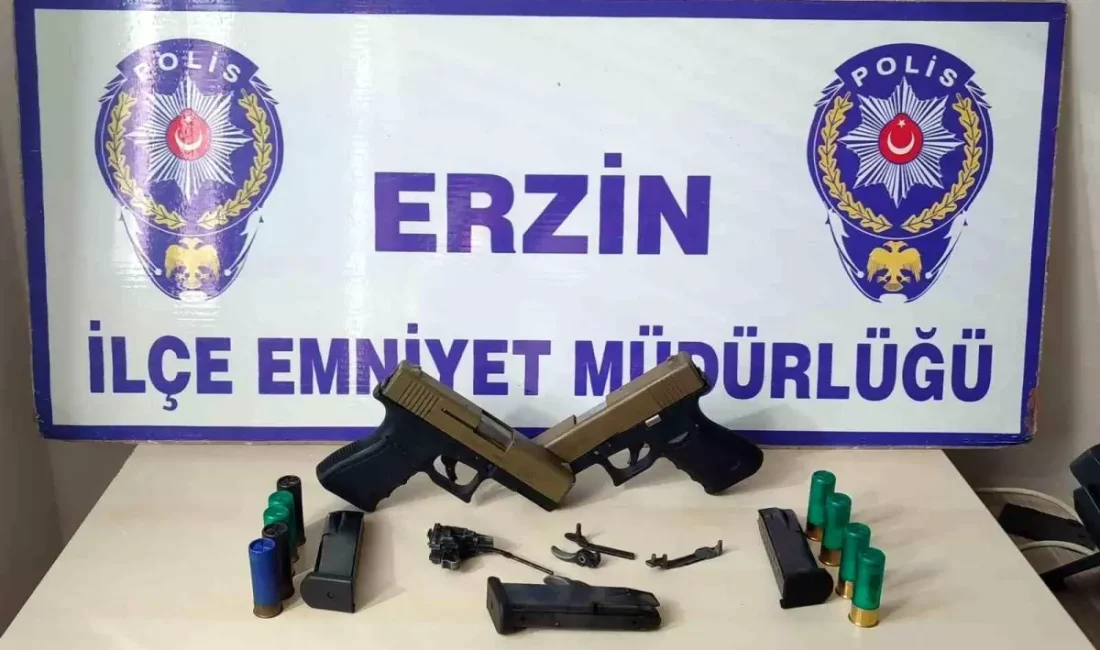 Hatay Erzin'de düzenlenen silah