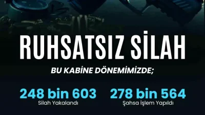 İçişleri Bakanlığı’ndan Silah Güvenliği ve Operasyonlar Hakkında Güncel Rapor