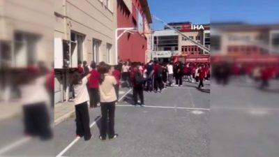 İstanbul Başakşehir’de okul kantininde yangın