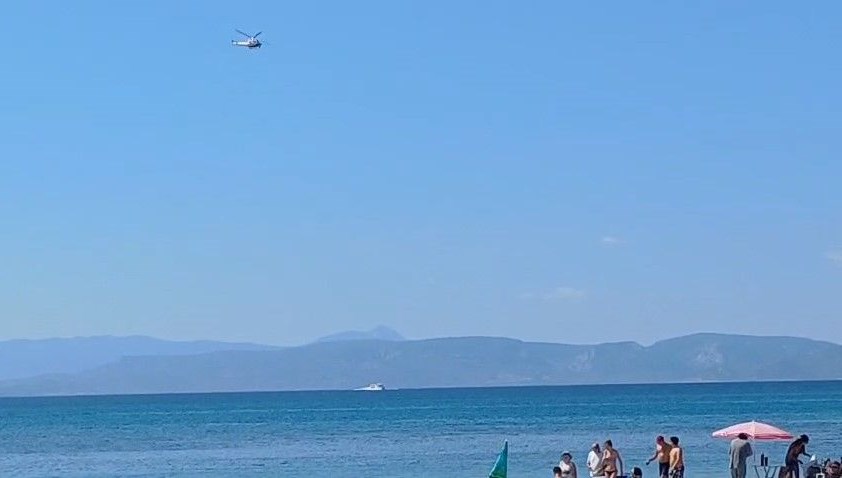 Balıkesir'in Ayvalık ilçesi açıklarında,