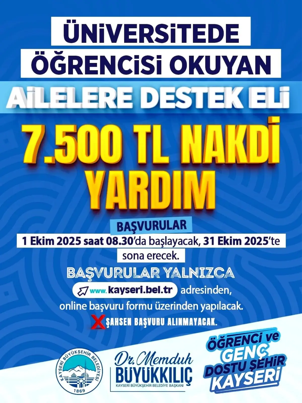 Kayseri Öğrenci ve Ailelerine Destek Programı 2025 Güncellemeleri