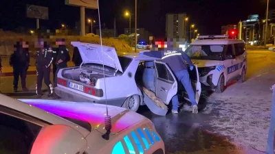 Kayseri’de Polis Ekiplerine Kaçarken Kaza Yapan Şüpheli Yakalandı