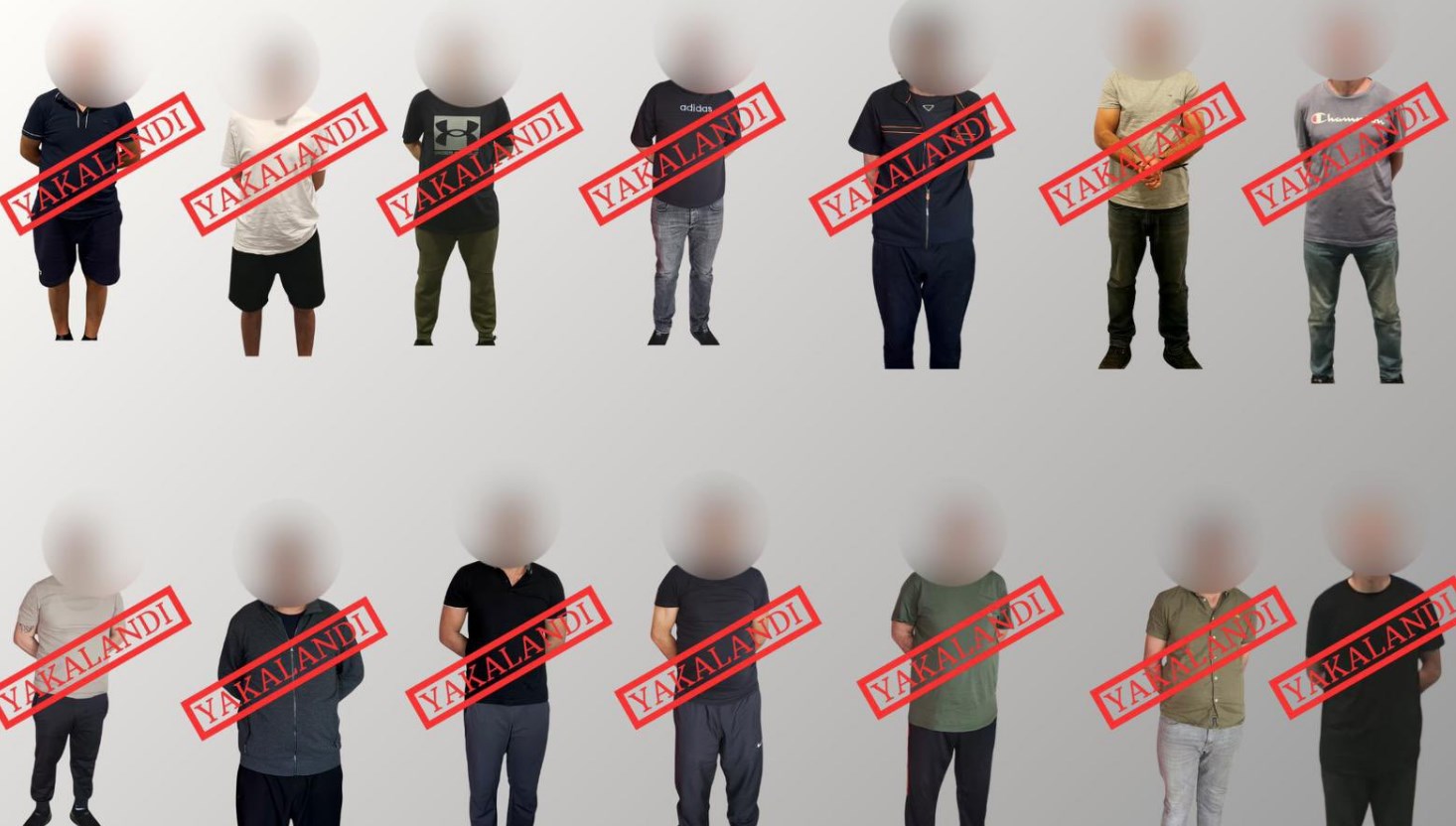 Kırmızı bültenle aranan 12 kuşkulu yakalandı