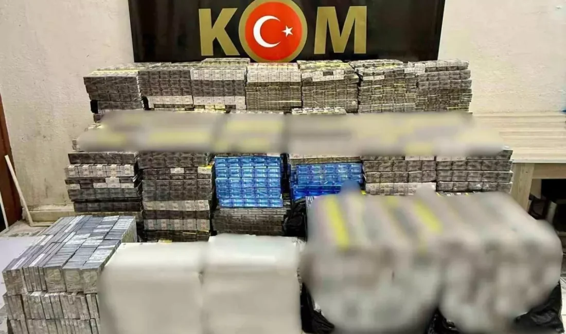 Mardin'de gerçekleştirilen kaçak sigara