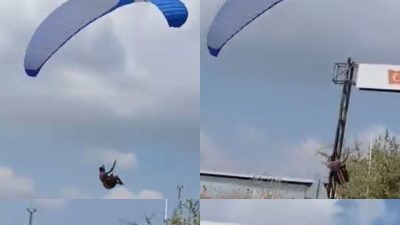 Mersin’de iki başka paraşüt kazası: Biri direğe takıldı, oburu denize düştü