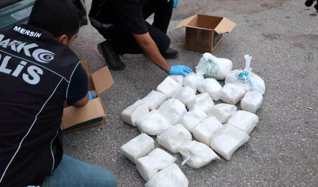 Mersin'de düzenlenen uyuşturucu operasyonunda