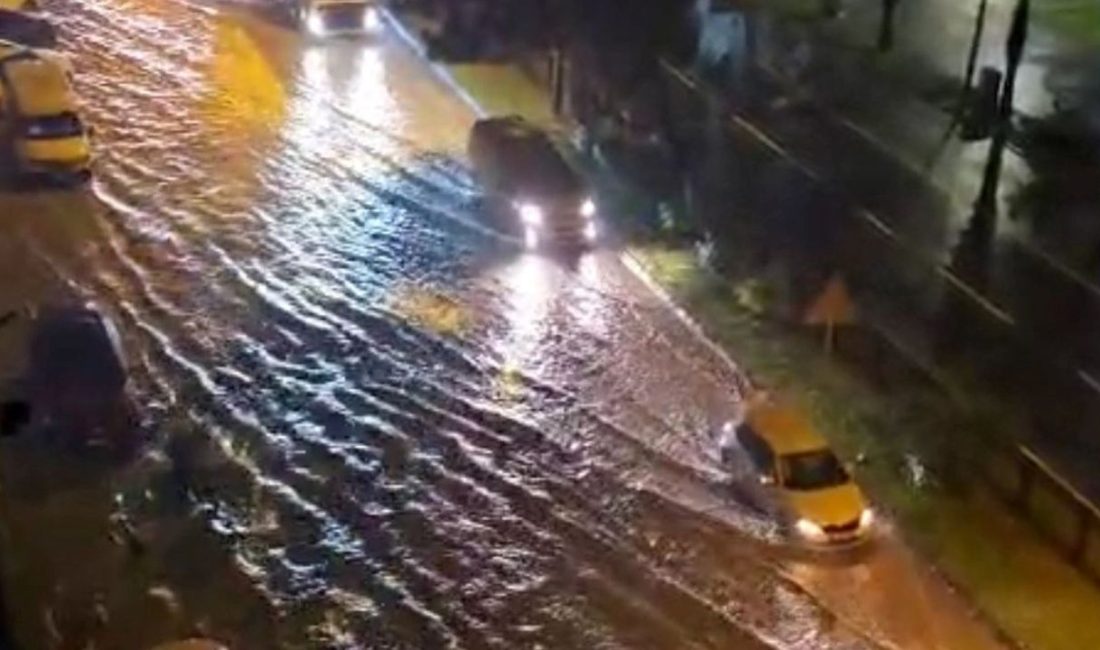Ordu'da dün gece sağanak