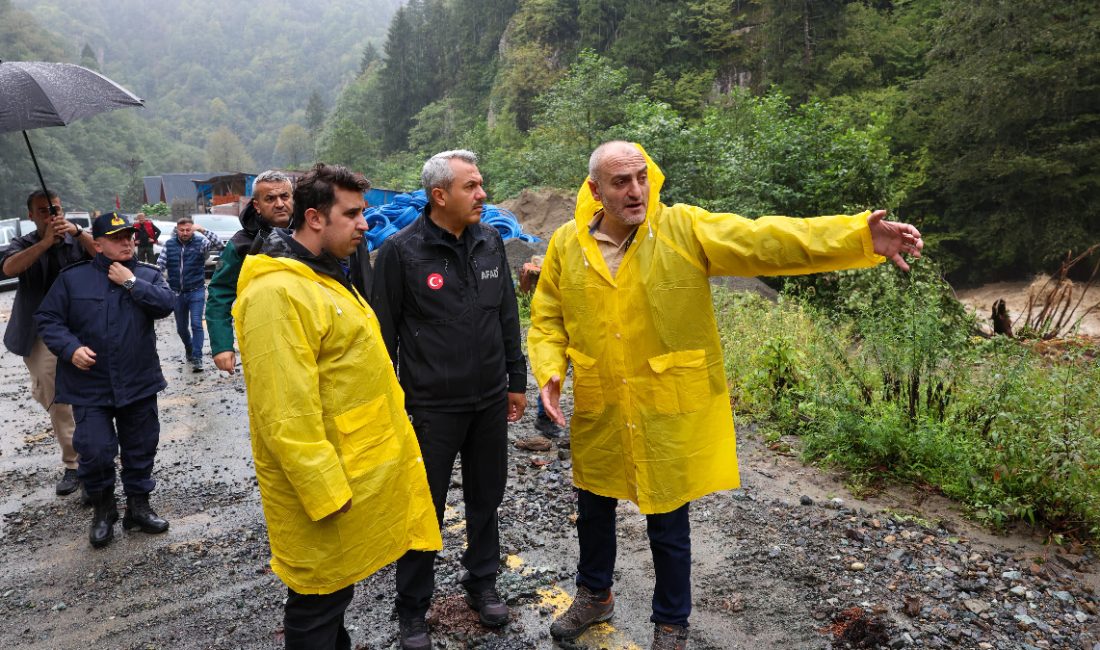 Rize'de cuma günü gece