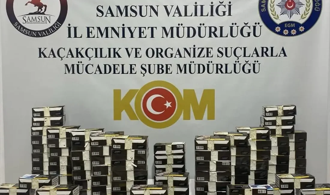 Samsun'da düzenlenen kaçakçılık operasyonunda
