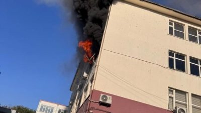 Şanlıurfa’da Hükümet Konağı’nda korkutan yangın