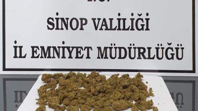 Sinop’ta narkotik operasyonu: Çeşitli uyuşturucu hususlar ele geçirildi