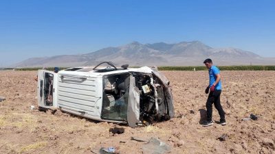 Takla atan ticari aracın şoförü ile 4 yavru kedi kurtarıldı