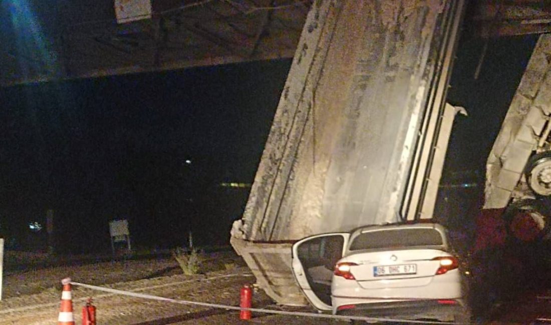 Ankara'da yolda ilerlediği sırada