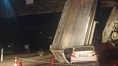 Yolda damperi açıldı, felakete neden oldu