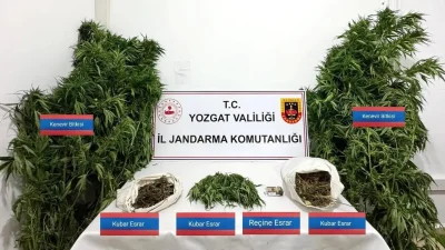 Yozgat Sarıkaya’da Uyuşturucu Operasyonu: Kenevir ve Esrar Ele Geçirildi
