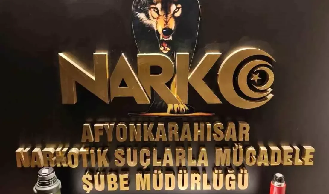 Afyonkarahisar emniyeti, yaptığı uyuşturucu