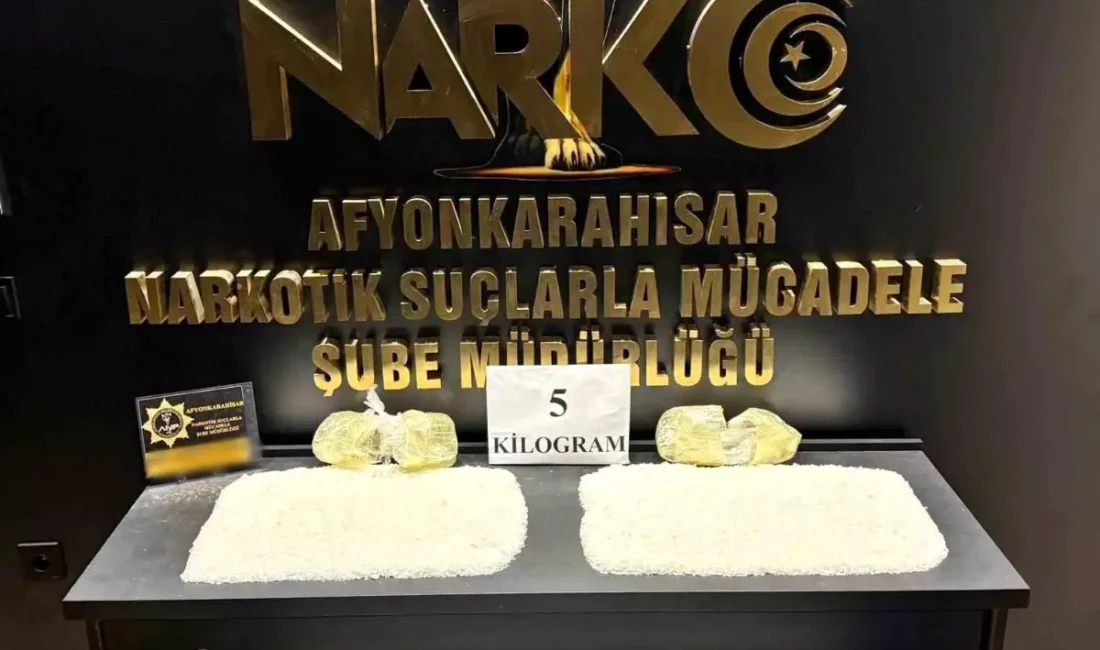 Afyonkarahisar’da uyuşturucu operasyonu ve