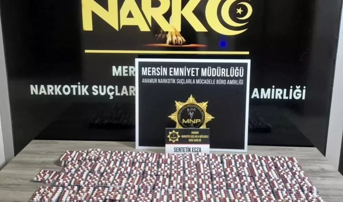 Anamur'da gerçekleştirilen uyuşturucu operasyonunda
