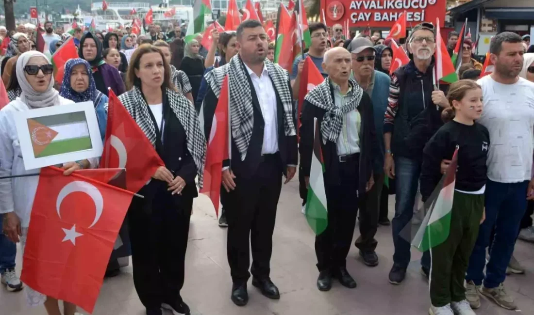 Ayvalık'ta Filistin Dayanışması ve