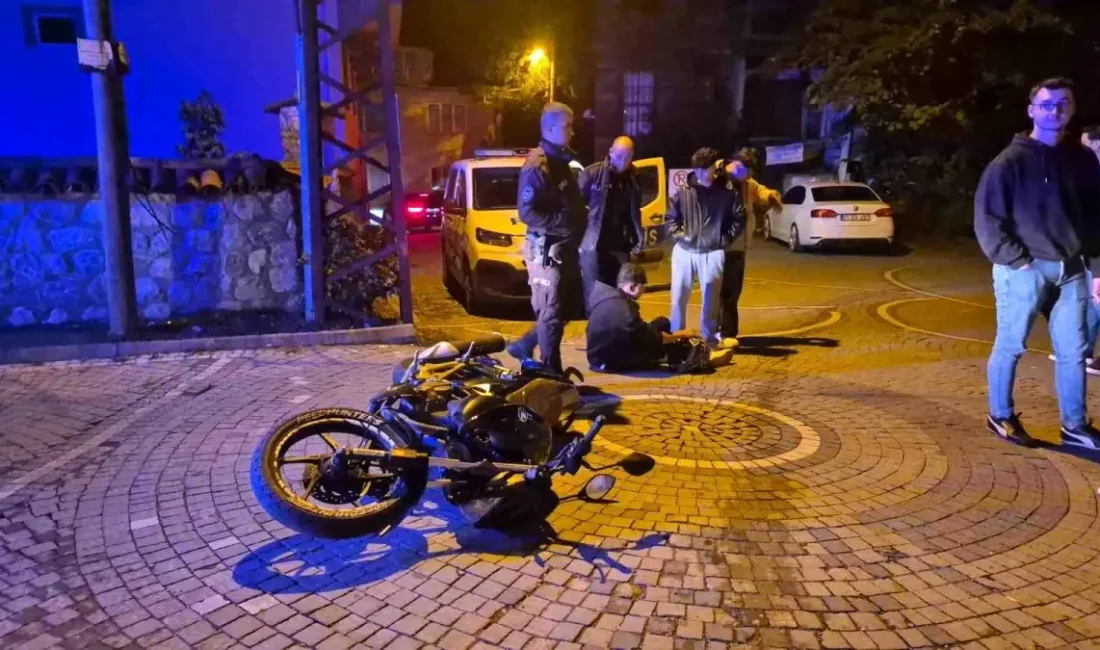 Bartın'da motosiklet kazası ve