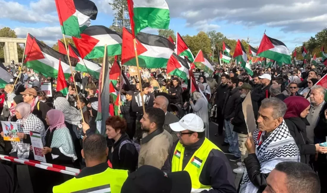 Berlin'de Gazze için dayanışma