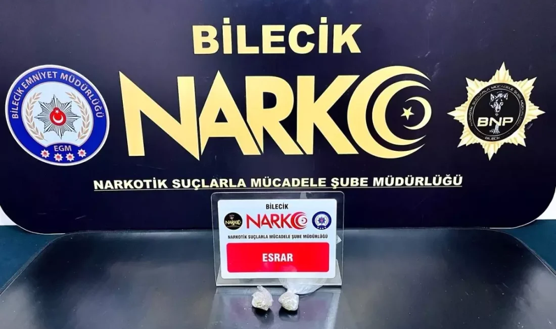 Bilecik'te gerçekleştirilen uyuşturucu operasyonu