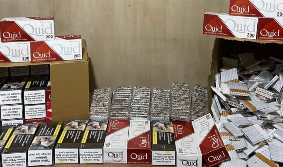 Buca'da düzenlenen kaçak sigara