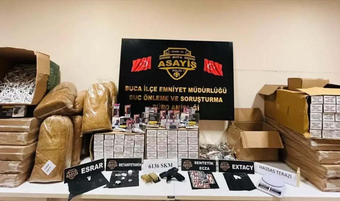 Buca'da gerçekleştirilen uyuşturucu ve