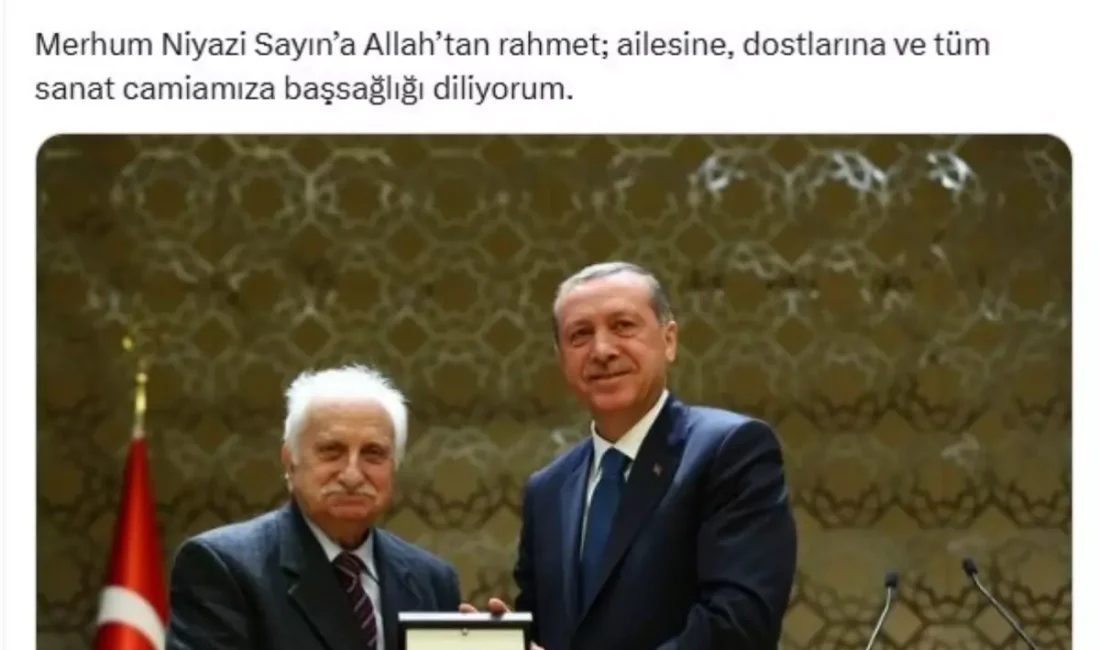 Cumhurbaşkanı Erdoğan, merhum Niyazi