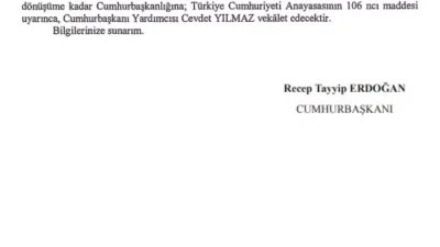 Cumhurbaşkanı Erdoğan’ın Mısır Ziyareti Sırasında Vekaleten Cevdet Yılmaz Görevlendirildi