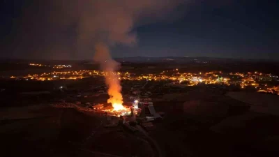 Delice’de Saman Yangını: Kundaklama Şüphesiyle Korkutan Olay