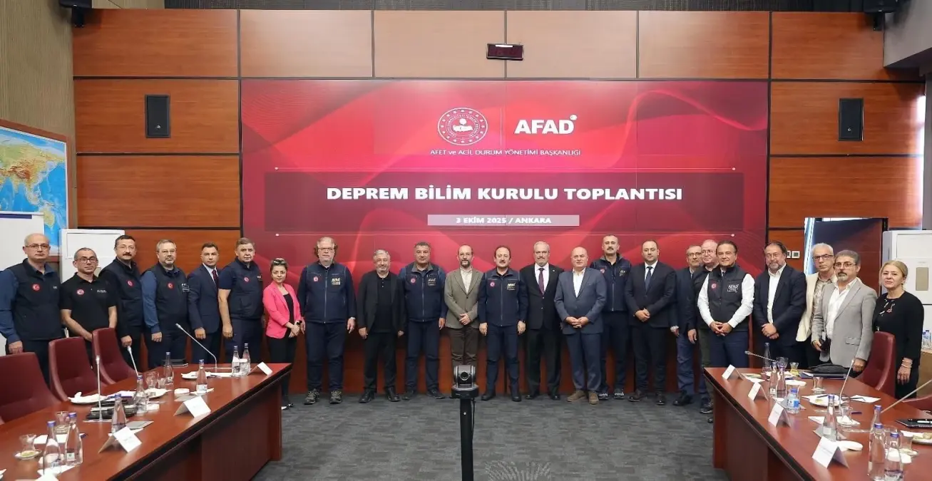 Deprem Bilim Kurulu Toplantısı ve Güncel Çalışmalar Hakkında Detaylar
