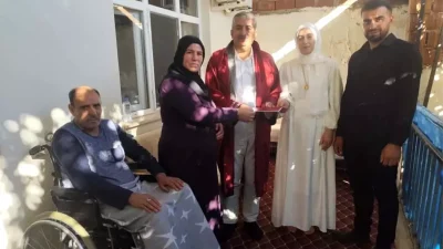 Elazığ’da Babaya Sürprizli Nikah Kutlaması