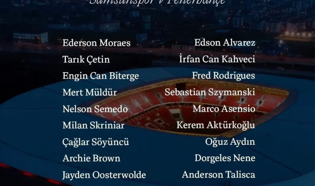 Fenerbahçe, Samsunspor maçı öncesi