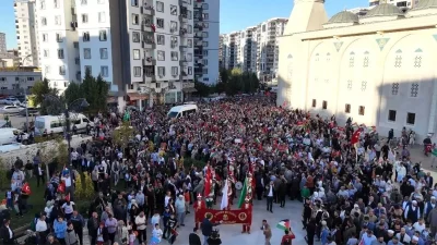 Gaziantep’ten Dünyaya Filistin’e Destek Mesajı: Binler Yürüyüşle Birlik Gösterdi