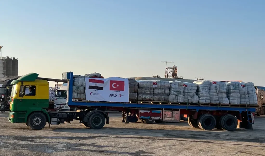 Gazze'ye yapılan insani yardımlarda