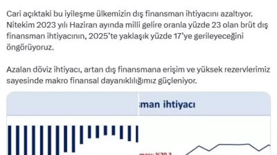 Hazinenin Ağustos Ekonomik Başarısı ve Dış Finansman Perspektifi