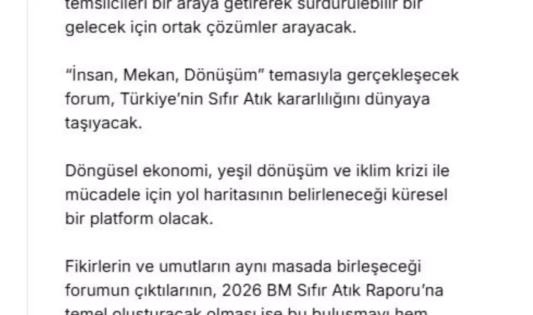 İstanbul’da düzenlenen Sıfır Atık