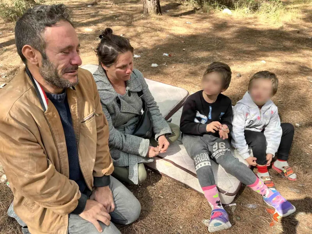 İzmir’de Çocuklarıyla Doğa Kenarında Hayatta Kalmaya Çalışan Aileden Yardım Çağrısı