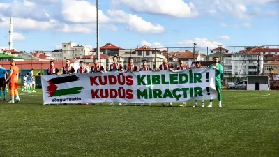 Kapaklı Spor Desteğiyle Filistin’e Dayanışma Gösterisi