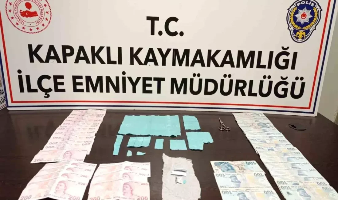 Kapaklı'da gerçekleştirilen uyuşturucu operasyonunda
