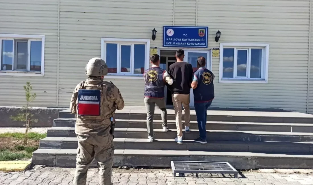 Karlıova’da aranan şüpheli, jandarma