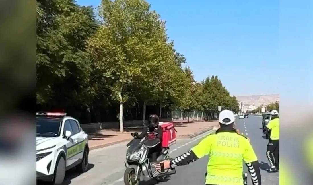 Kayseri'de trafik denetimlerinde motorlu