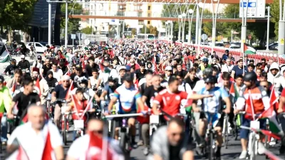 Kayseri’den Filistin’e Dayanışma Pedalı Döndürdü: Küresel Sumud Filosu Destek Turu