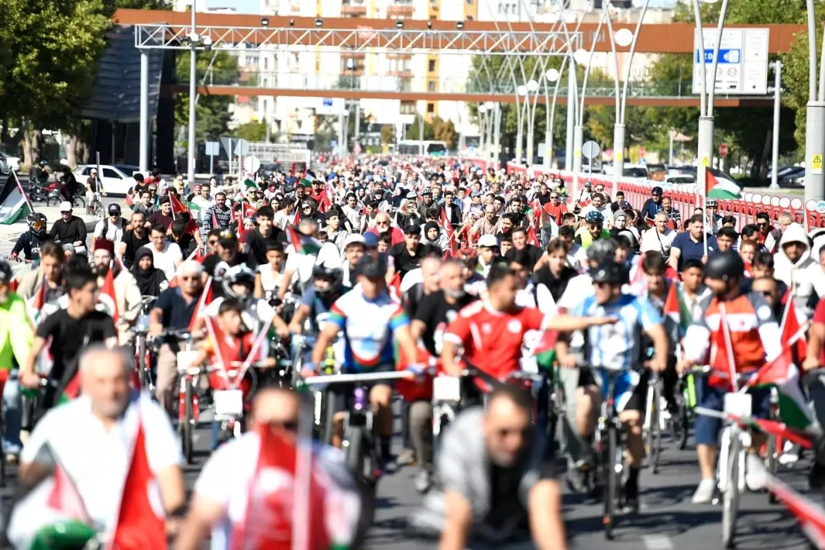 Kayseri’den Filistin’e Dayanışma Pedalı Döndürdü: Küresel Sumud Filosu Destek Turu