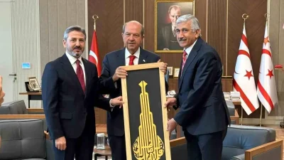 KKTC Cumhurbaşkanı Ersin Tatar ile Görüşen Adıyamanlı Temsilciler ve Belediye Başkanı