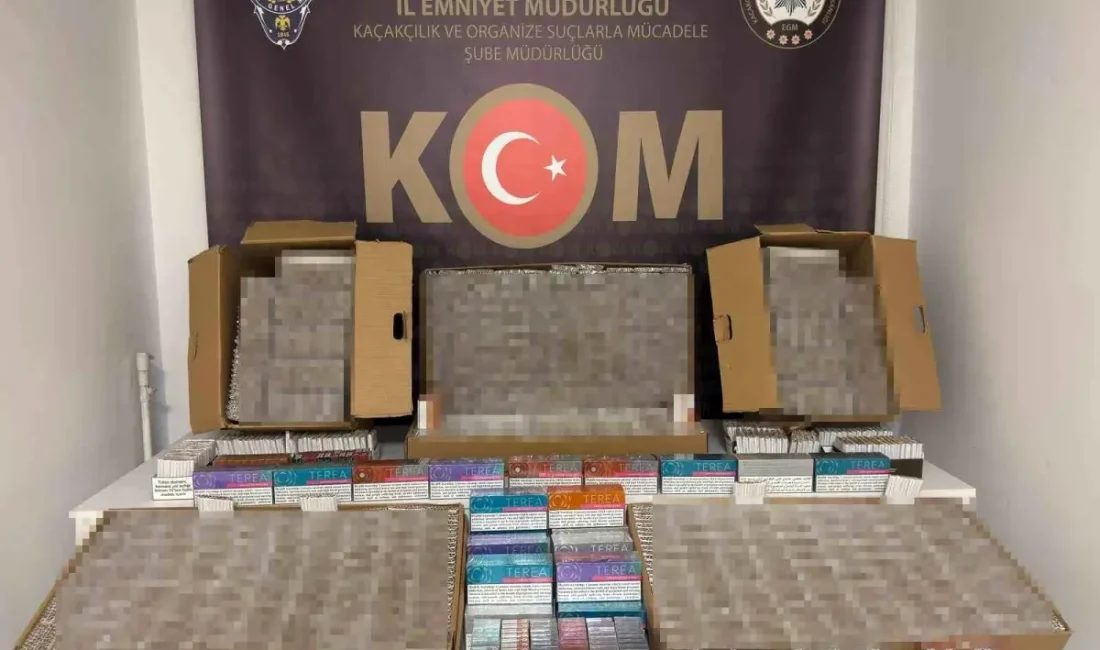 Kocaeli'de gerçekleştirilen kaçak sigara