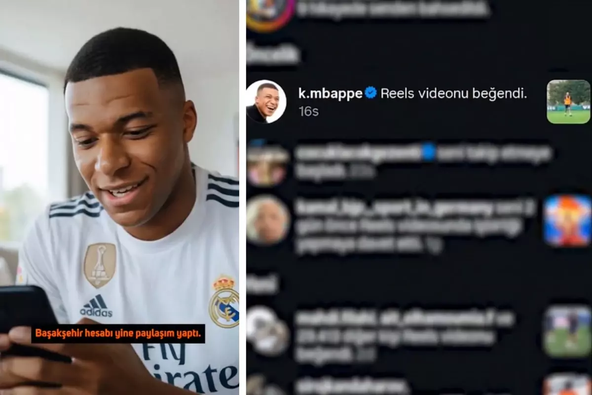 Kylian Mbappe’nin Başakşehir Paylaşımına Yaptığı Beğeni Sosyal Medyada Gündem Oldu